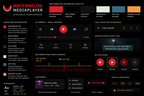 Watermelon MediaPlayer design artifact
